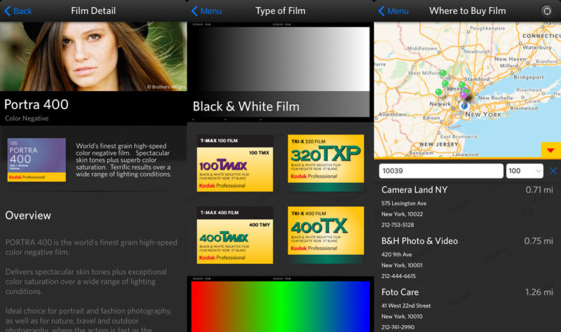 Kodak professional film app